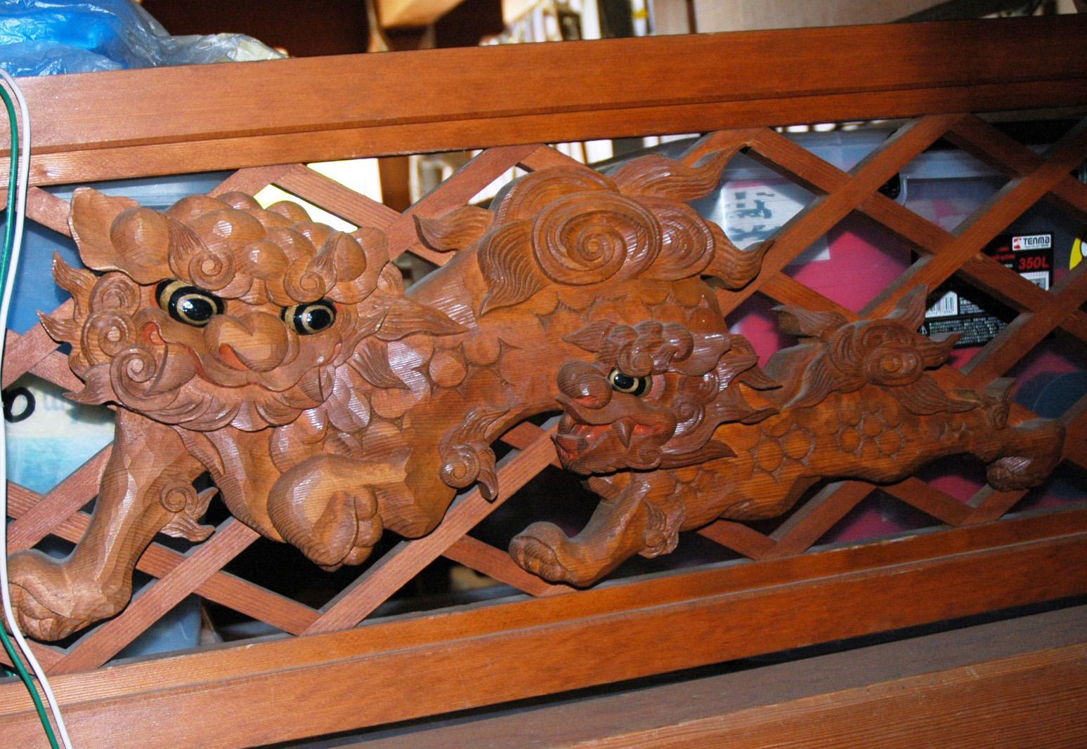 深居神社地車の彫物の写真