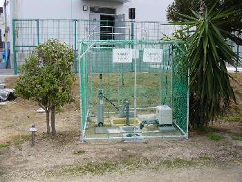 災害時用井戸（松原市運動広場）の写真