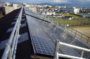 松原第七中学校太陽光発電整備工事の写真